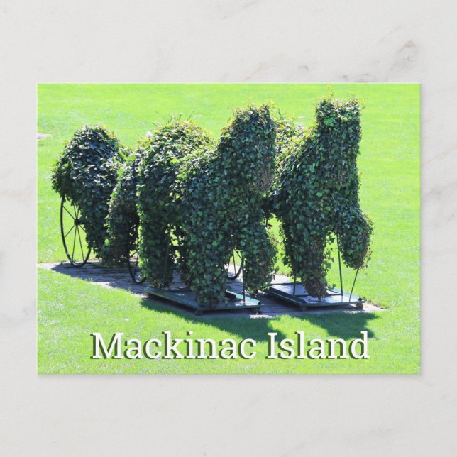 Carte postale de l'île Mackinac Michigan (Devant)