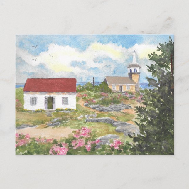 Carte postale de l'île Star Island de Shoals (Devant)