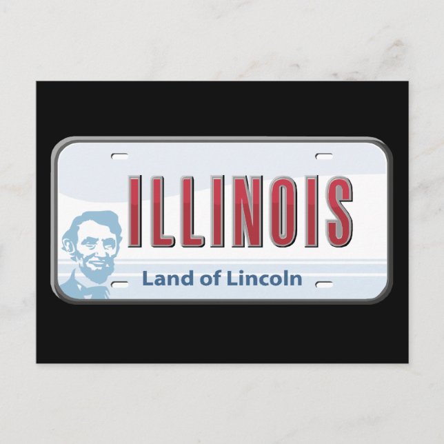 Carte postale de l'Illinois Terre de Lincoln (Devant)