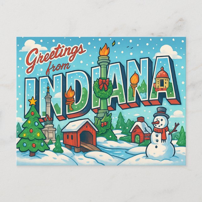 Carte postale de l'INDIANA (Devant)