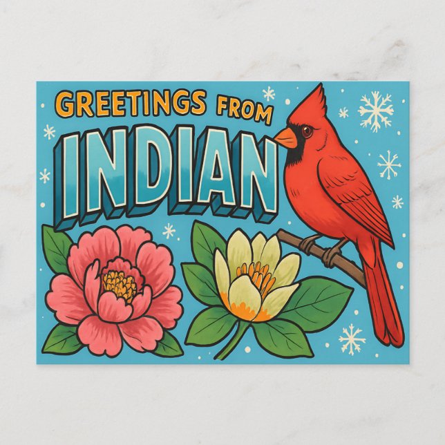 Carte postale de l'INDIANA (Devant)