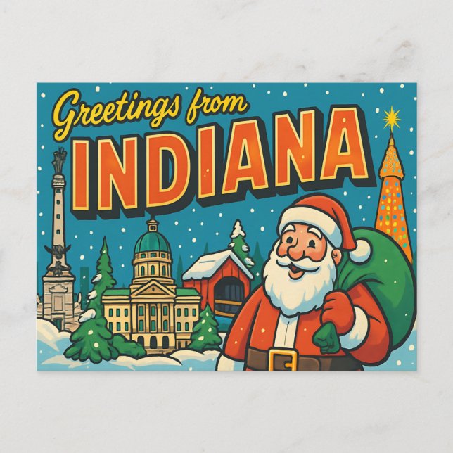 Carte postale de l'INDIANA (Devant)