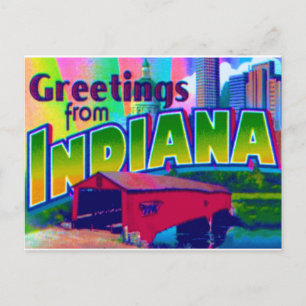 Carte postale de l'Indiana