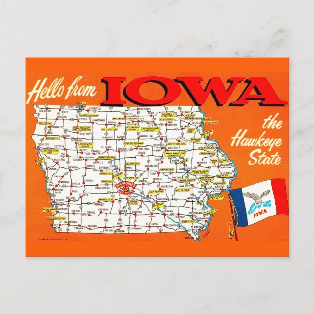 Carte postale de l'Iowa (Devant)