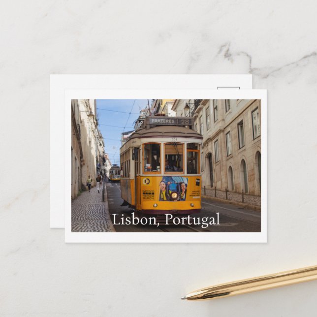 Carte postale de Lisbonne Portugal (Devant/Arrière en situation)