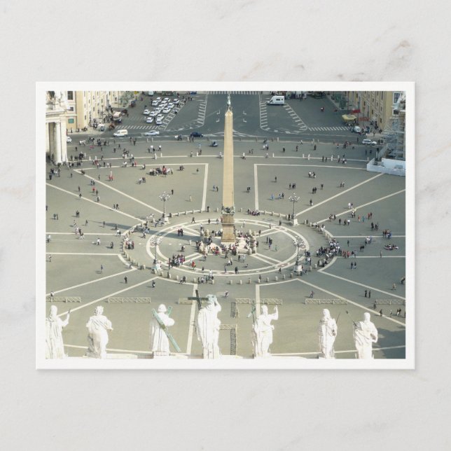 Carte postale de l'obélisque de la place Saint-Pie (Devant)