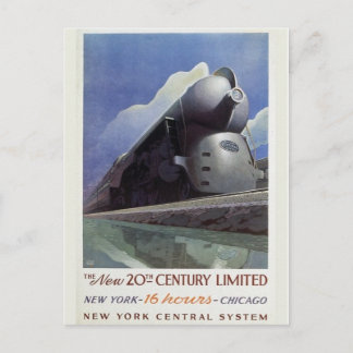 Carte postale de locomotive à vapeur Streamline vi