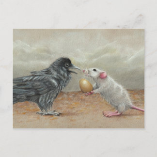 Carte postale de l'oeuf corbeau