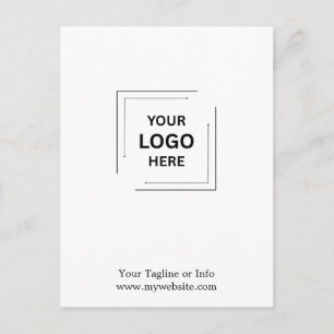 Carte postale de logo d'entreprise minimaliste mod