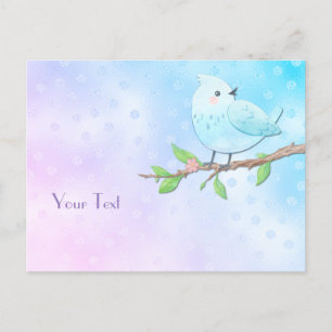 Carte postale de l'oiseau bleu