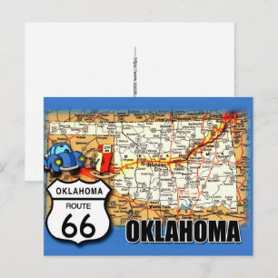 Carte postale de l'Oklahoma RT 66