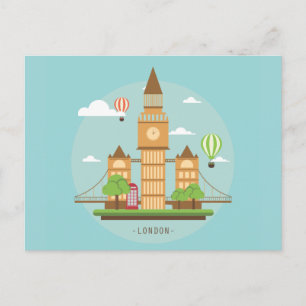 Carte postale de Londres Angleterre Grande-Bretagn