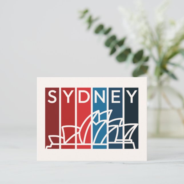Carte postale de l'Opéra Abstrait de Sydney (Debout devant)