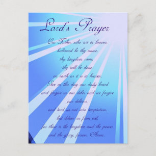 Carte postale de Lord's Prayer
