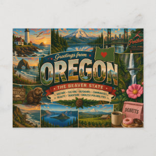Carte postale de l'Oregon