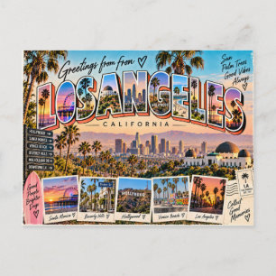 Carte postale de Los Angeles Californie