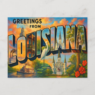 Carte postale de LOUISIANE