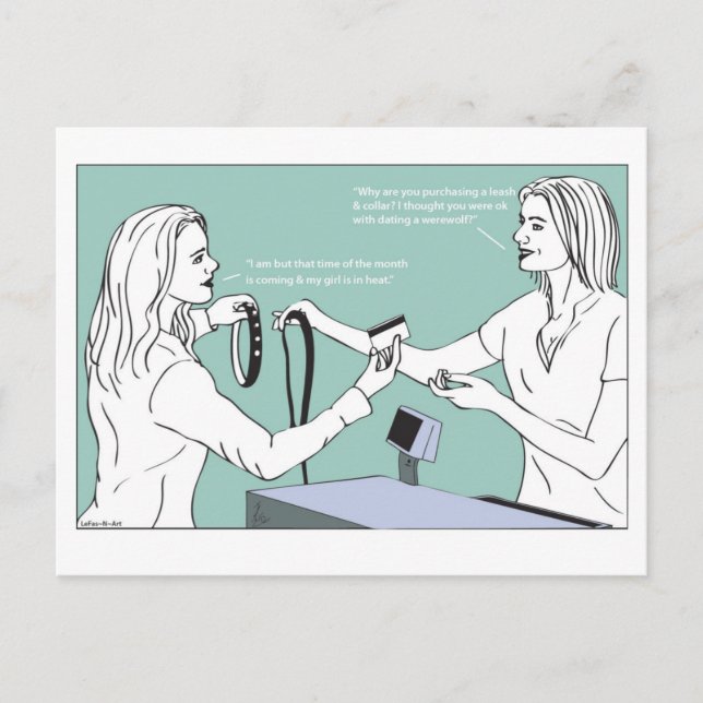 Carte postale de loup-garou (Devant)