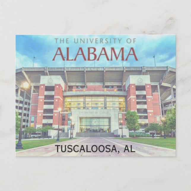 Carte postale de l'Université de l'Alabama (Devant)
