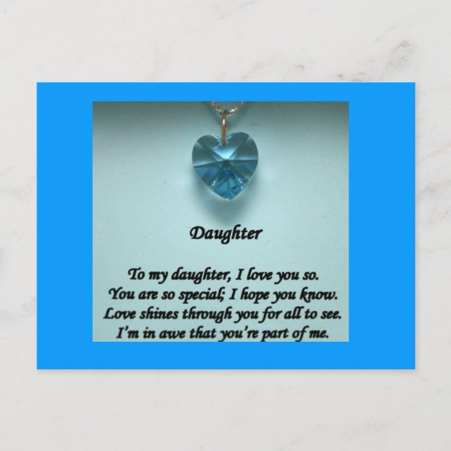 Carte postale de ma fille (Devant)