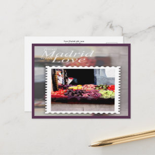 Carte Postale De Madrid avec amour