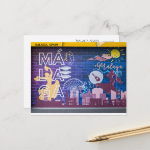 Carte postale de Malaga Espagne - Souvenir de voya