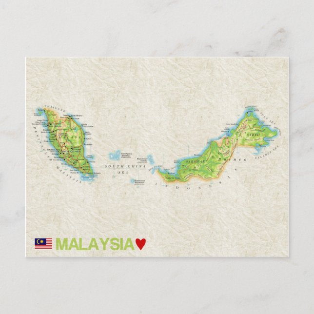 CARTE POSTALE DE MALAYSIE ♥ (Devant)