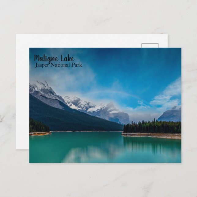 Carte postale de Maligne Lake Jasper (Devant / Derrière)