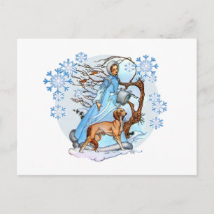 Carte postale de marche hivernale