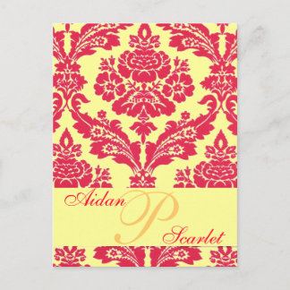 CARTE POSTALE DE MARIAGE POUR ENREGISTRER LA DATE 