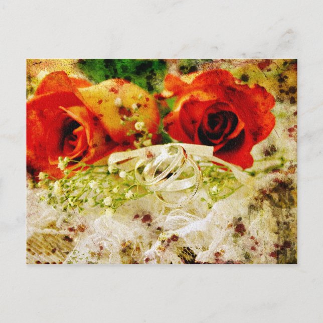 Carte postale de mariage vintage (Devant)