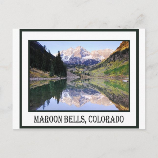 carte postale de maroon bells (Devant)