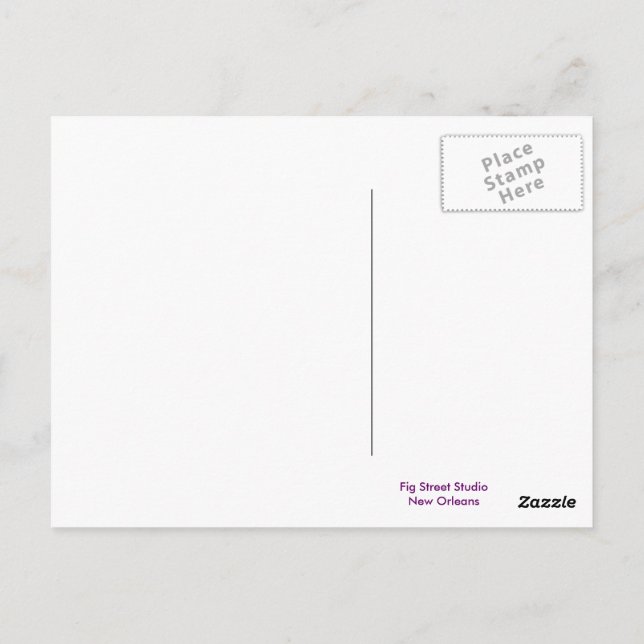 Carte postale de masquage de Mardi Gras (Dos)