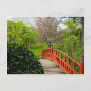 Carte postale de méditation Red Bridge