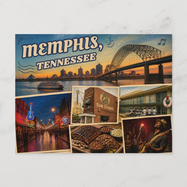 Carte postale de Memphis Tennessee (Devant)