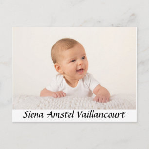 Carte postale de Merci de bébé