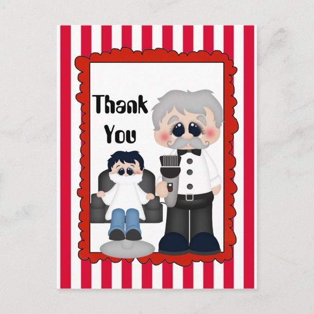 Carte postale de Merci de la Boutique de Barber (Devant)