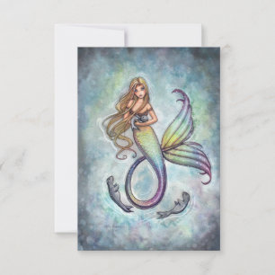 Carte postale de Mermaid and the Baby Seals