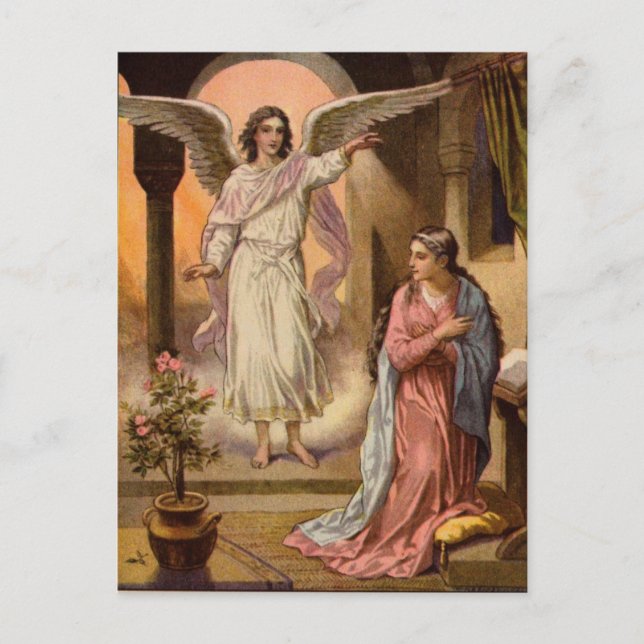 carte postale de message ange (Devant)