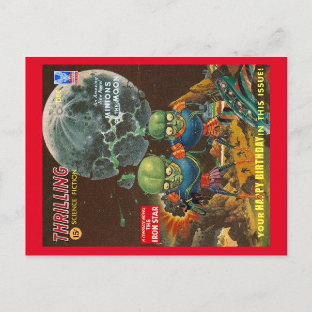 CARTE POSTALE DE MESSAGE D'ANNIVERSAIRE DE SCIENCE (Devant)