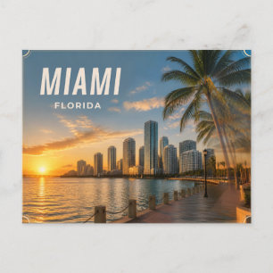 Carte postale de Miami Floride