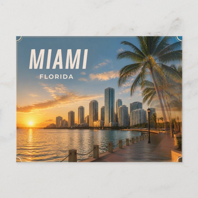 Carte postale de Miami Floride (Devant)