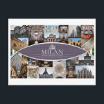 Carte postale de Milan<br><div class="desc">This postcard will make a great, cheap souvenir or memento of your trip to this beautiful & historic Italian city or a wonderful gift to a friend or relative. All of the pictures on the postcard were taken in Milan. They capture both the highlights and the feel of the city....</div>