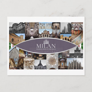 Carte postale de Milan