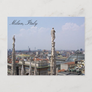 Carte postale de Milan, Italie