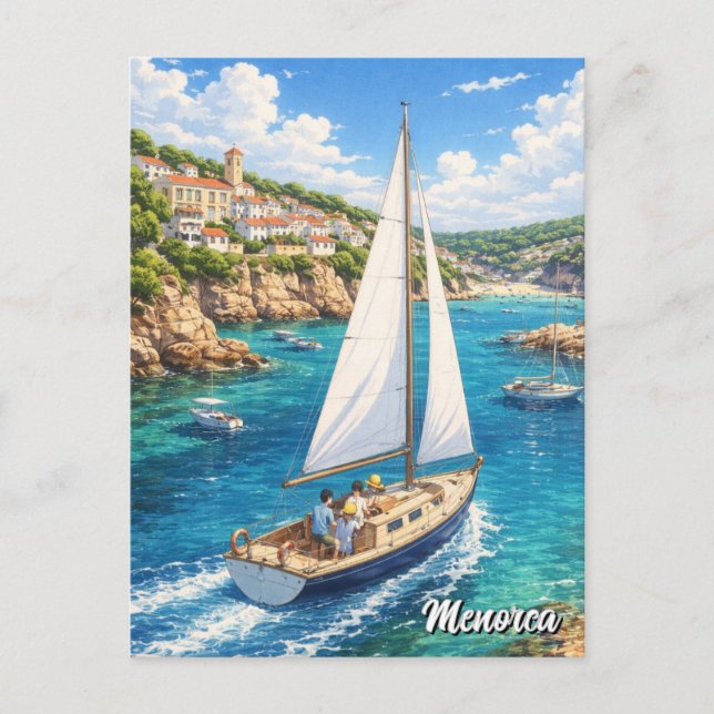 Carte postale de Minorque en Espagne (Devant)