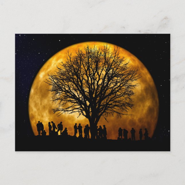 Carte postale de minuit Pleine lune (Devant)