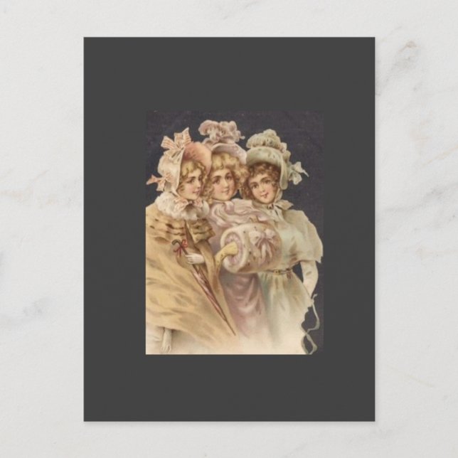 Carte postale de mode de l'époque victorienne (Devant)