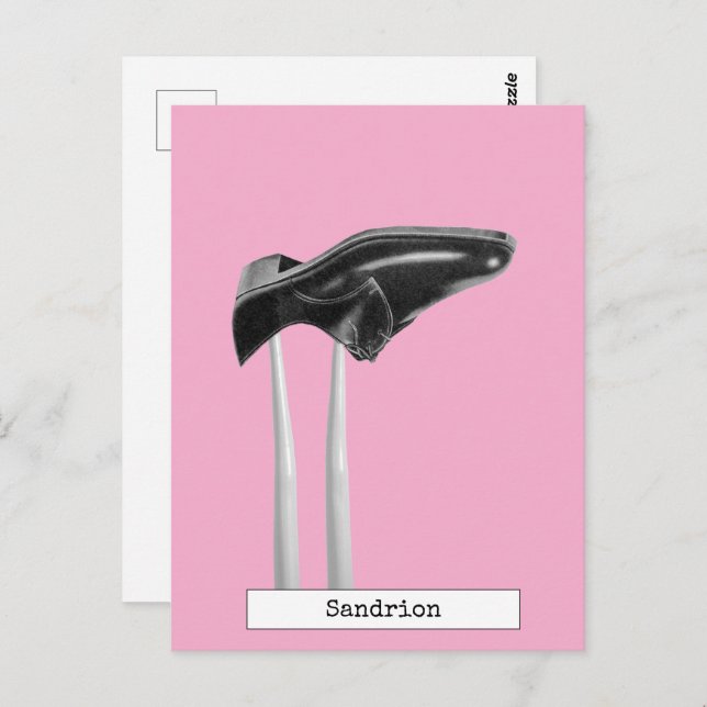 Carte postale de mode poupée cool (Devant / Derrière)