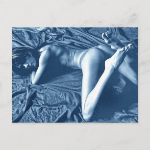 carte postale de modèle lingerie